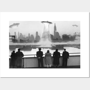 UFOs Over NYC Posters and Art